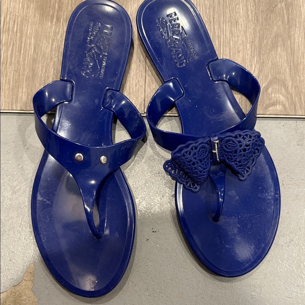 Ferragamo Blue Women's Sandals